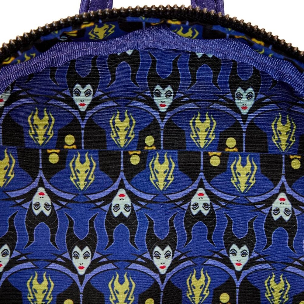 Loungefly Disney Maleficent Dragon Lenticular & Glow in the Dark Backpack NWT - Picture 8 of 10